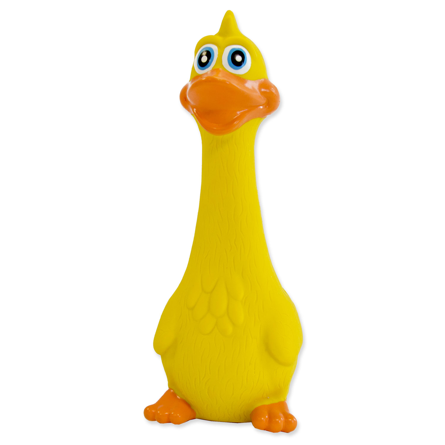 Hračka Latex slepice kvokající mix barev 19 cm
