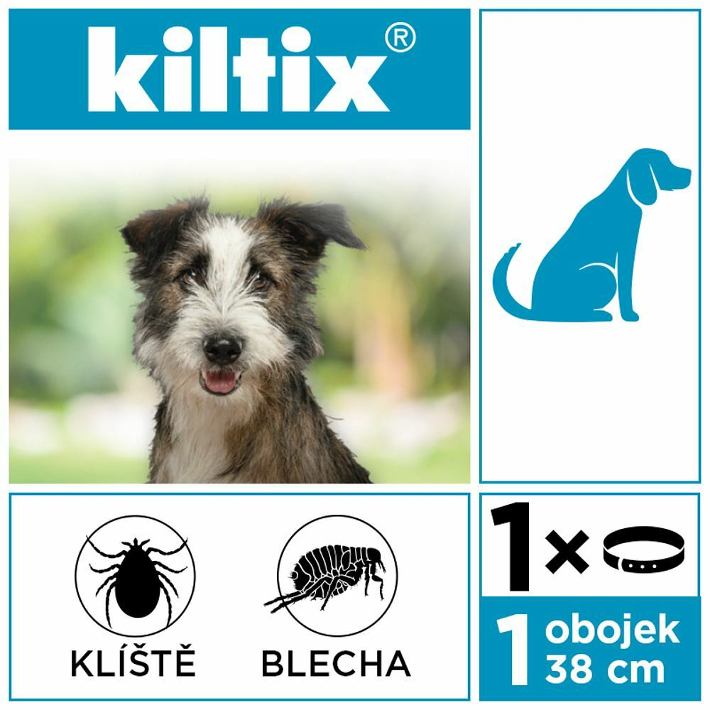 Kiltix obojek antipatazitni 38cm