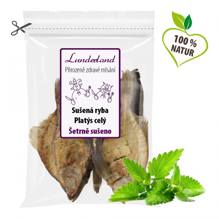 Sušená ryba Platýs celý 500g