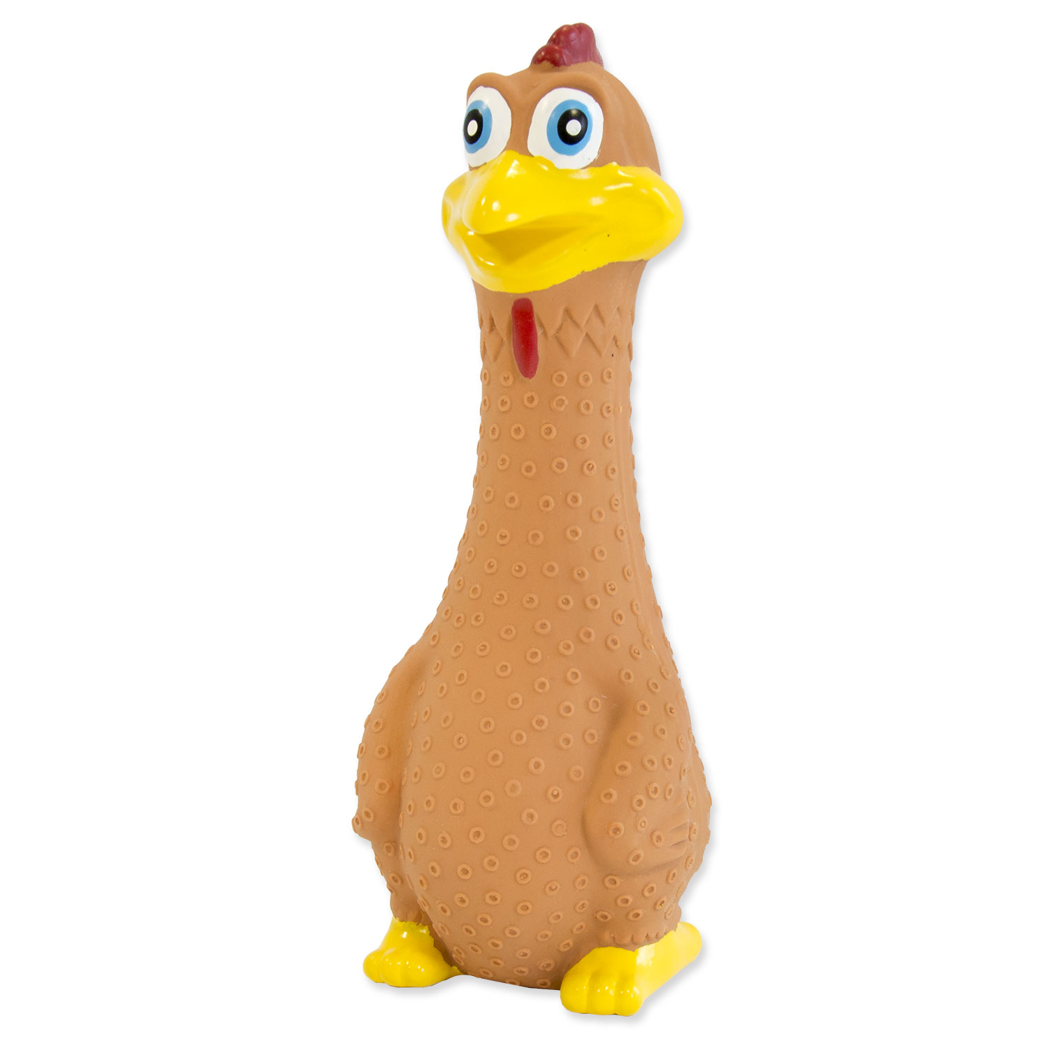 Hračka Latex slepice kvokající mix barev 19 cm