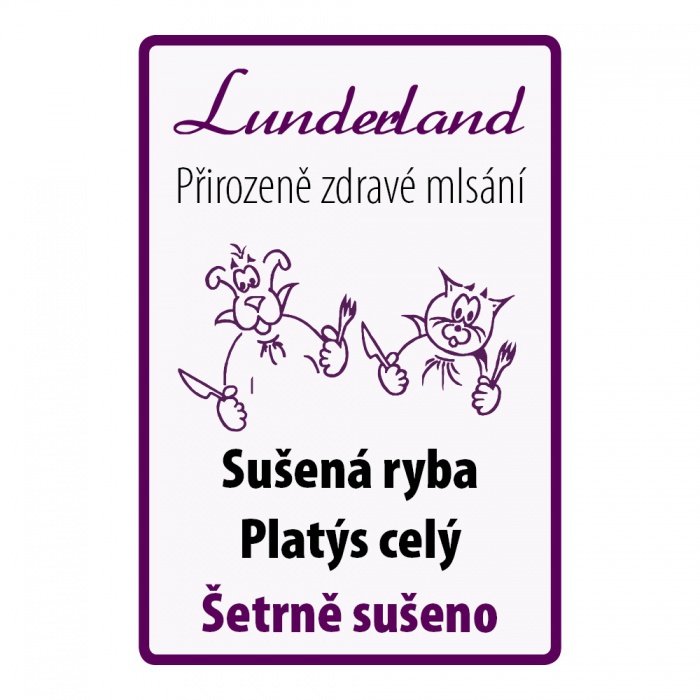 Sušená ryba Platýs celý 500g