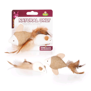 Hračka rybka a myška - natural only
