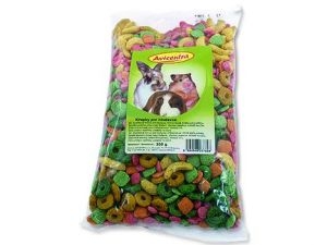 Křupky barevné pro hlodavce 200g