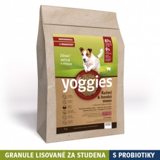Yoggies Minigranule Kuře+Hovězí maso 2kg