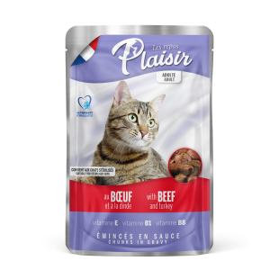 Plaisir cat hovězí + krůtí 100g