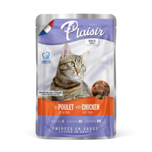 Plaisir cat  kuřecí + játra 100g