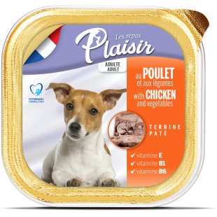 Plaisir dog vanička kuře se zeleninou 300g