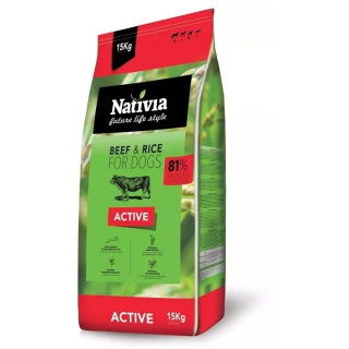 Nativia Active Beef&Rice 15kg