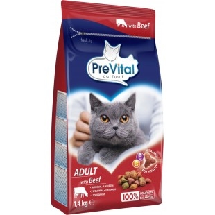 PreVital Cat Hovězí se zeleninou 1,4g