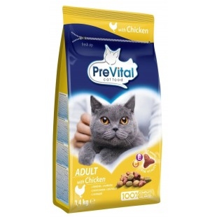 PreVital Cat Kuřecí se zeleninou 1,4kg