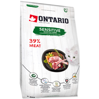  ONTARIO Cat Sensitive / Derma (2kg)