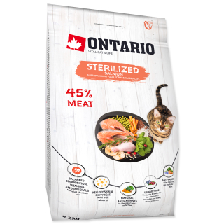  ONTARIO Cat Sterilised Salmon (2kg)