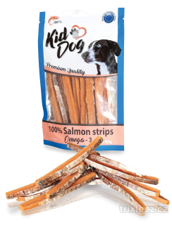 KIDDOG 100% lososové proužky 80g