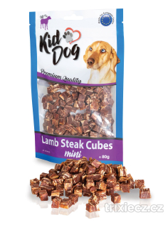 KIDDOG mini kostičky z jehněčího masíčka 80g