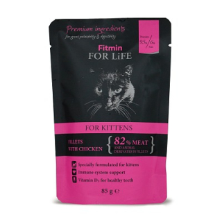 Fitmin For Life Kuřecí kapsička pro koťata 85g