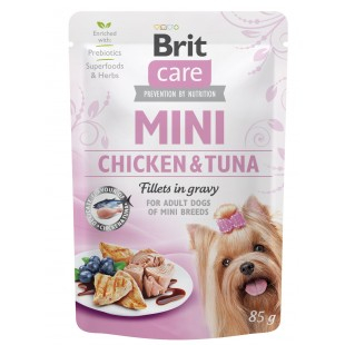 Brit Care MINI Dog Chicken & Tuna fillets in gravy 85g