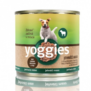 Yoggies konzerva Jehněčí s bramborem a karotkou 200g