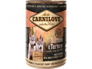 Carnilove Wild Meat Salmon & Turkey for puppies 400g