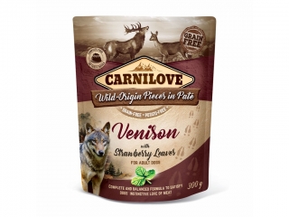 Carnilove Dog kapsa Zvěřina a list jahodníku 300g