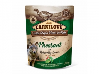 Carnilove Dog kapsa Bažant s listem maliníku 300g