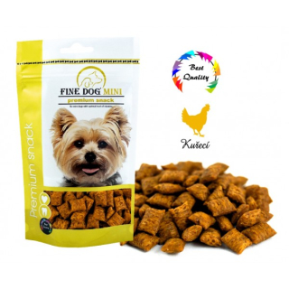 FINE DOG MINI Plněné polštářky KUŘECÍ 80g
